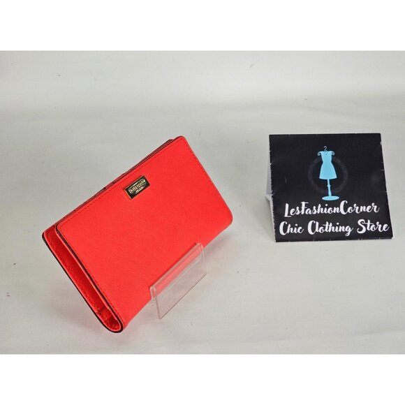 Kate Spade Women's Geranium Saffiano Leather Wallet Newbury Lane Stacy 292 - Picture 2 of 12